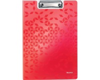 Leitz WOW plaque à pince avec couverture, ft A4, rouge