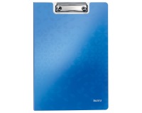 Leitz WOW klemmap met omslag, ft A4, blauw