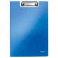 Leitz WOW plaque à pince avec couverture, ft A4, bleu