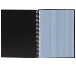 Elba Urban protège-documentv spiralé, pour ft A4, 40 pochettes, avec élastique, noir