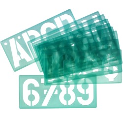 Trace-lettres Linex 100mm majuscules, minuscules et chiffres