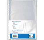 Pochettes perforée, ft A4, perforation 23 trous, paquet de 25 pièces