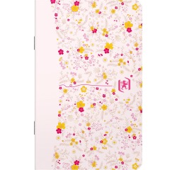Oxford Floral couverture souple carnet de notes, ft 9 x 14 cm, 30 feuilles, ligné, 4 décors assortis