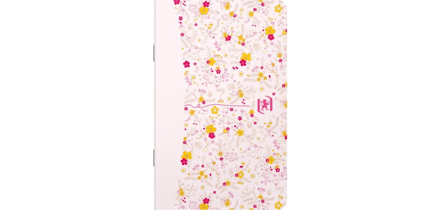 Oxford Floral softcover notitieblok, ft 9 x 14 cm, 30 vel, gelijnd, 4 geassorteerde designs