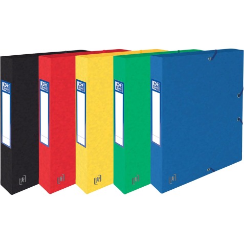 Elba boîte de classement Oxford Top File+ dos de 4 cm, couleurs assorties