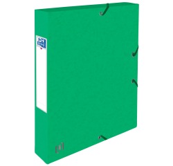Boîte de classement à élastique Oxford Top File+ A4 40mm vert