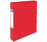 Oxford Top File+ A4 40mm red elasticated filing box