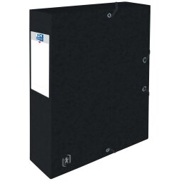 Elba elastobox Oxford Top File+ rug van 6 cm, zwart