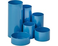 MAULtubo organisateur de bureau, 6 compartiments, Ø15x12,5 cm, athlantic blue