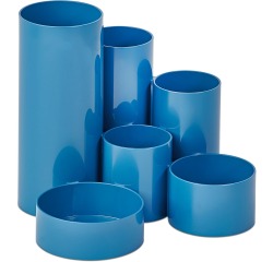 MAULtubo organisateur de bureau, 6 compartiments, Ø15x12,5 cm, athlantic blue