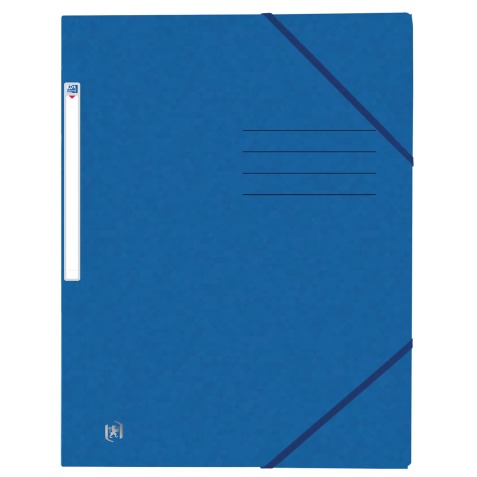 Oxford Top File+ elastomap uit karton, ft A4, blauw