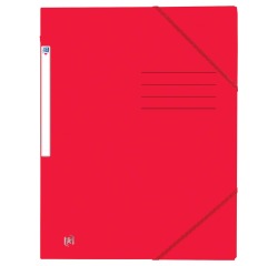 Oxford Top File+ elastomap uit karton, ft A4, rood