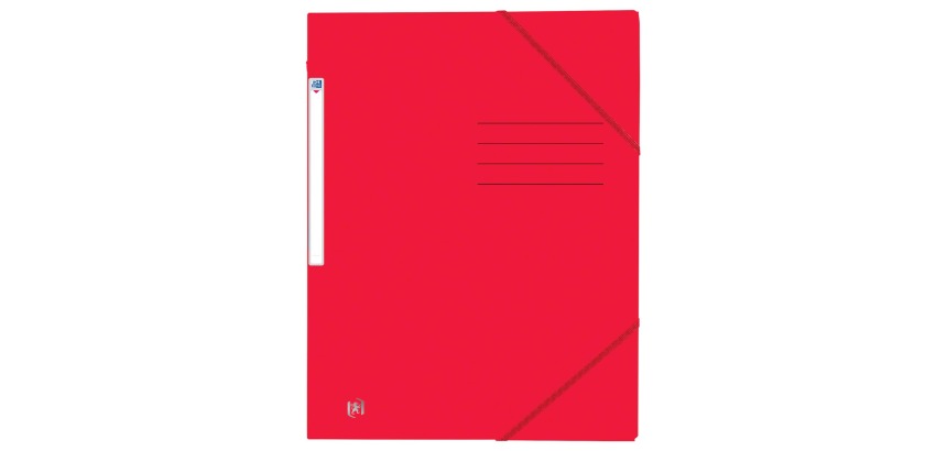 Oxford Top File+ elastomap uit karton, ft A4, rood
