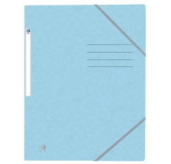 Chemise à élastique Oxford Top File+ A4 pastel bleu