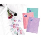 Oxford School Touch spiral-bound pad, A4+ size, 160 pages, 5 mm squared, pastel turquoise