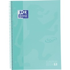 De_cuaderno espiral oxford ebook 1 school touch te din a4+ 80 hojas cuadro 5 mm con margen mint pastel