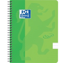 Bloc à spirale Oxford Touch A5 ligné 70 feuilles vert lime