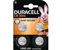 Duracell piles bouton Specialty Electronics CR2016, blister 4 pièces