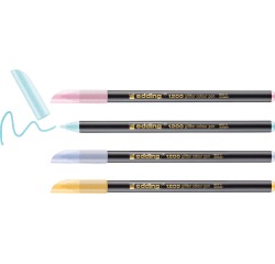 Fineliner edding 1200 fijn glitter pastel assorti set à 4 stuks