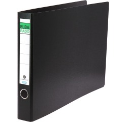 Elba Rado classeur, ft A3 paysage, en carton, dos de 5,5 cm, noir