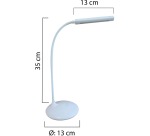 Bureaulamp Unilux Nelly led wit