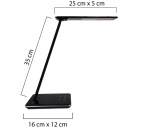 Unilux bureaulamp Linka, zwart