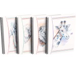 Bloc à spirale Oxford Boho Chic B5 ligné 60 feuilles assorti