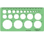 Gabarit de Cercles Linex 22 1-35mm Plots anti-tache vert