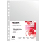 OFFICE products pochette perforée, grainé, A4, 45 microns, paquet de 100 pièces