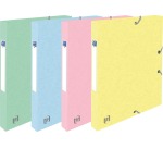 Boîte de classement à élastique Oxford Top File+ A4 25mm pastel assorti 4 pièces