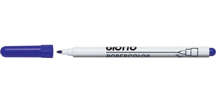 Giotto Robercolor whiteboardmarker fijn, ronde punt, blauw