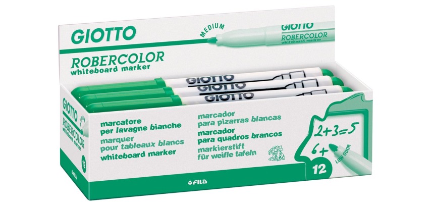 Giotto Robercolor whiteboardmarker, medium, ronde punt, groen