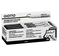 Giotto Robercolor whiteboardmarker, medium, ronde punt, zwart