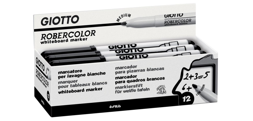 Giotto Robercolor, Tafelmarker, mittel, Rundspitze, schwarz