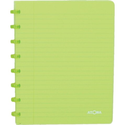 Atoma Trendy cahier, ft A5, 144 pages, ligné, transparant groen