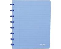Atoma Trendy cahier A5 - 144 pages - ligné - bleu transparent