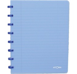 Atoma Trendy schrift A5 - 144 pagina's - gelijnd - transparant blauw
