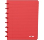 Atoma Trendy schrift, ft A5, 144 bladzijden, gelijnd, transparant rood