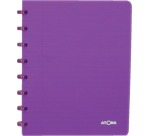 Atoma Trendy notebook, A5 size, 144 pages, lined, transparent purple