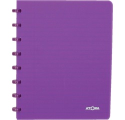 Atoma Trendy cahier, ft A5, 144 pages, ligné, transparant paars