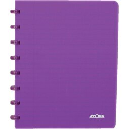 Atoma Trendy cahier, ft A5, 144 pages, ligné, transparant paars