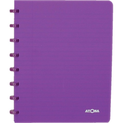 Atoma Trendy cahier, ft A5, 144 pages, ligné, transparant paars