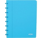Atoma Trendy notebook, A5 size, 144 pages, lined, transparent turquoise
