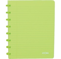 Atoma Trendy cahier, ft A5, 144 pages, quadrillé 5 mm, transparant groen