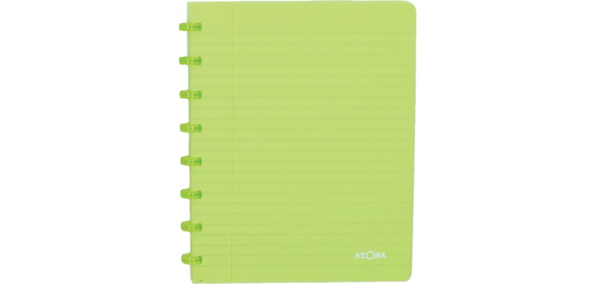 Atoma Trendy cahier, ft A5, 144 pages, quadrillé 5 mm, transparant groen