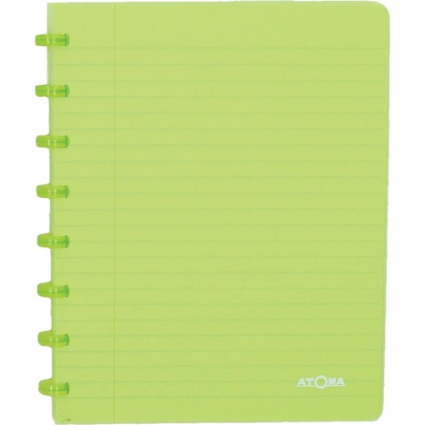 Atoma Trendy cahier, ft A5, 144 pages, quadrillé 5 mm, transparant groen