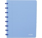 Atoma Trendy schrift, ft A5, 144 bladzijden, geruit 5 mm, transparant blauw