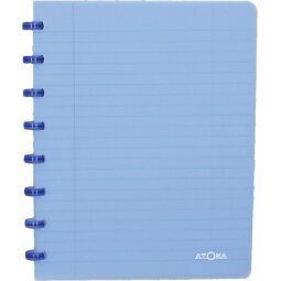 Atoma Trendy cahier, ft A5, 144 pages, quadrillé 5 mm, transparant blauw