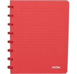 Atoma Trendy cahier, ft A5, 144 pages, quadrillé 5 mm, transparant rood