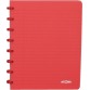 Atoma Trendy cahier, ft A5, 144 pages, quadrillé 5 mm, transparant rood